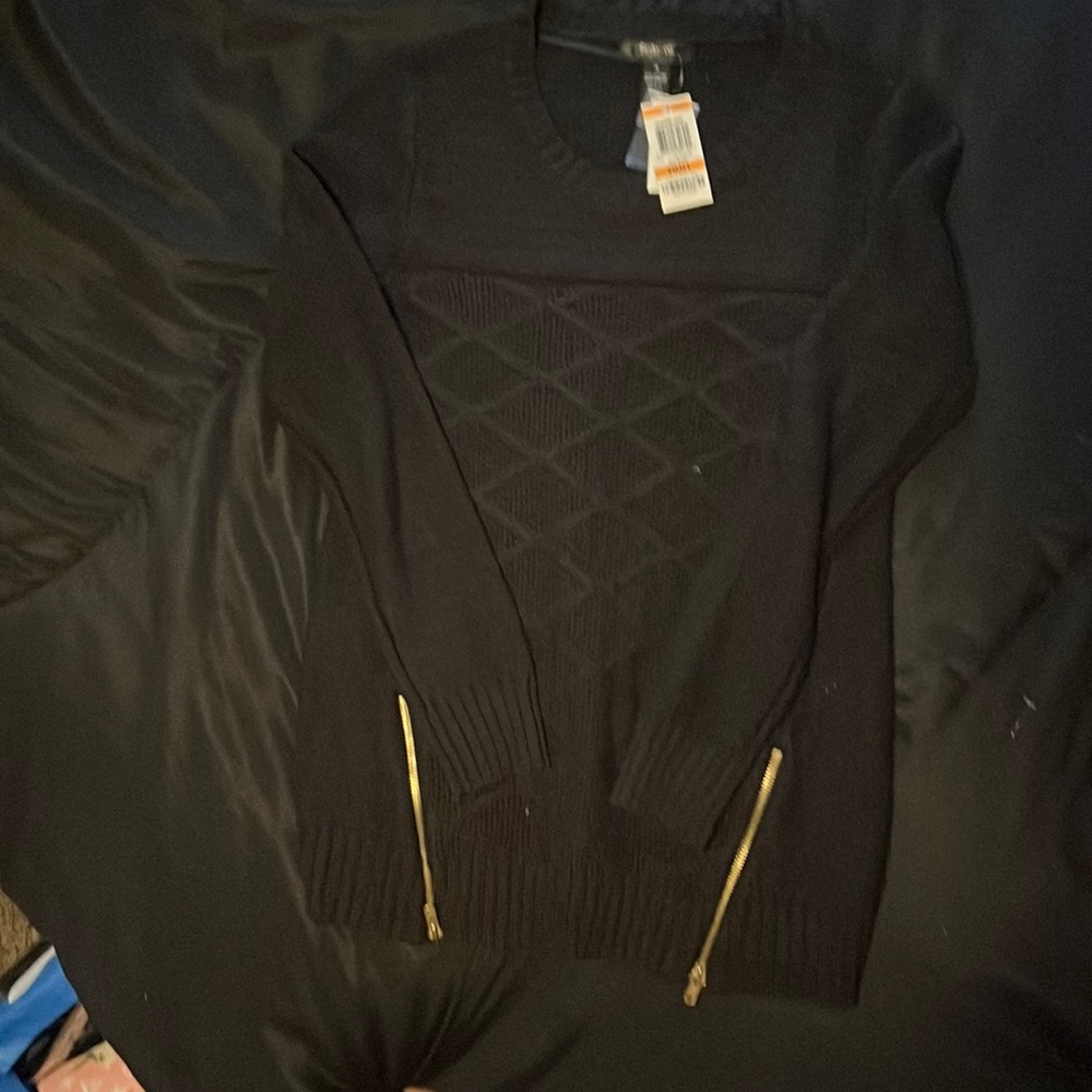 BNWT style n co fashion sweater with zipper details